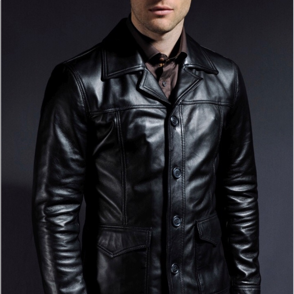 Soul Revolver hitman Italian leather jacket